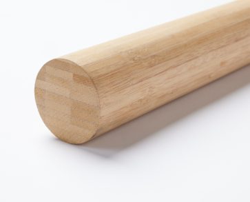 Bambu Rundstav Karboniseret, Obehandlad Ø56mm