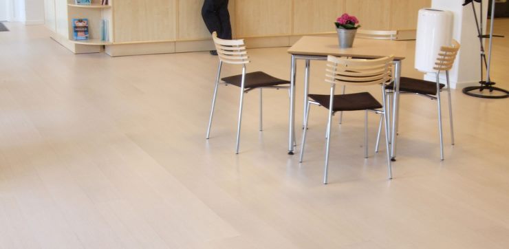 Bambu LamellPlank™ Klick Natur vit mattlack