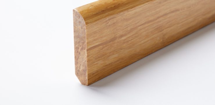 Bambu Extrem Sockel, Natur Mattlack 14x65x2440mm