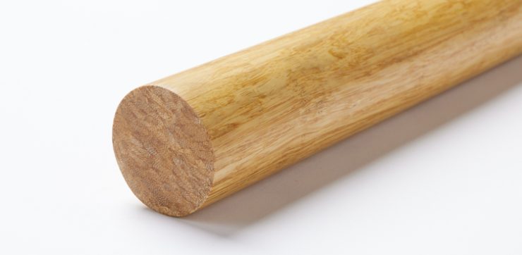 Bambu Rundstav Ekstreme Natur, Mattlack Ø44mm