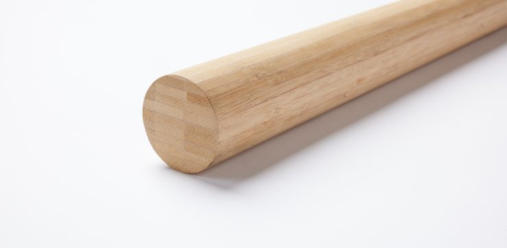 Bambu Rundstav Karboniserat, Obehandled Ø44 mm